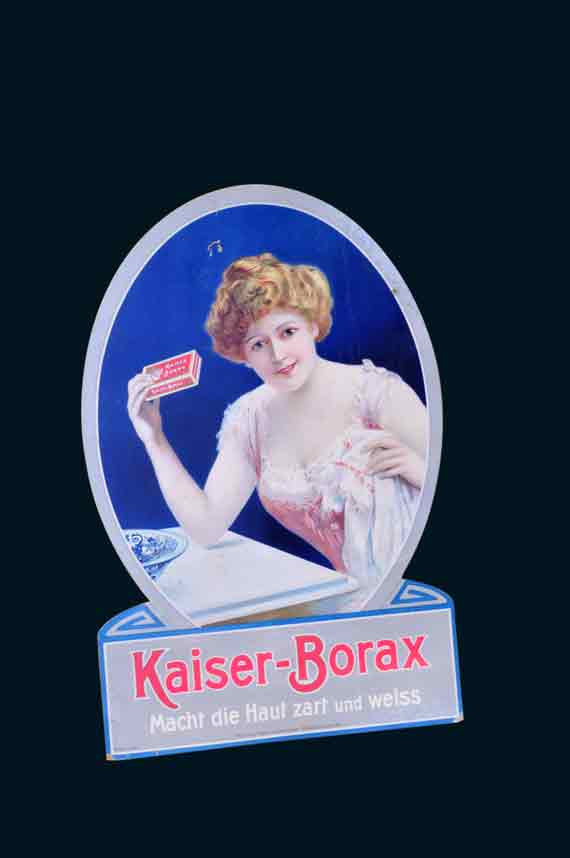 Kaiser-Borax Pappaufsteller 