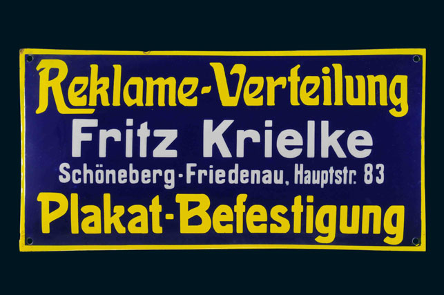 Fritz Krielke Reklame-Verteilung 