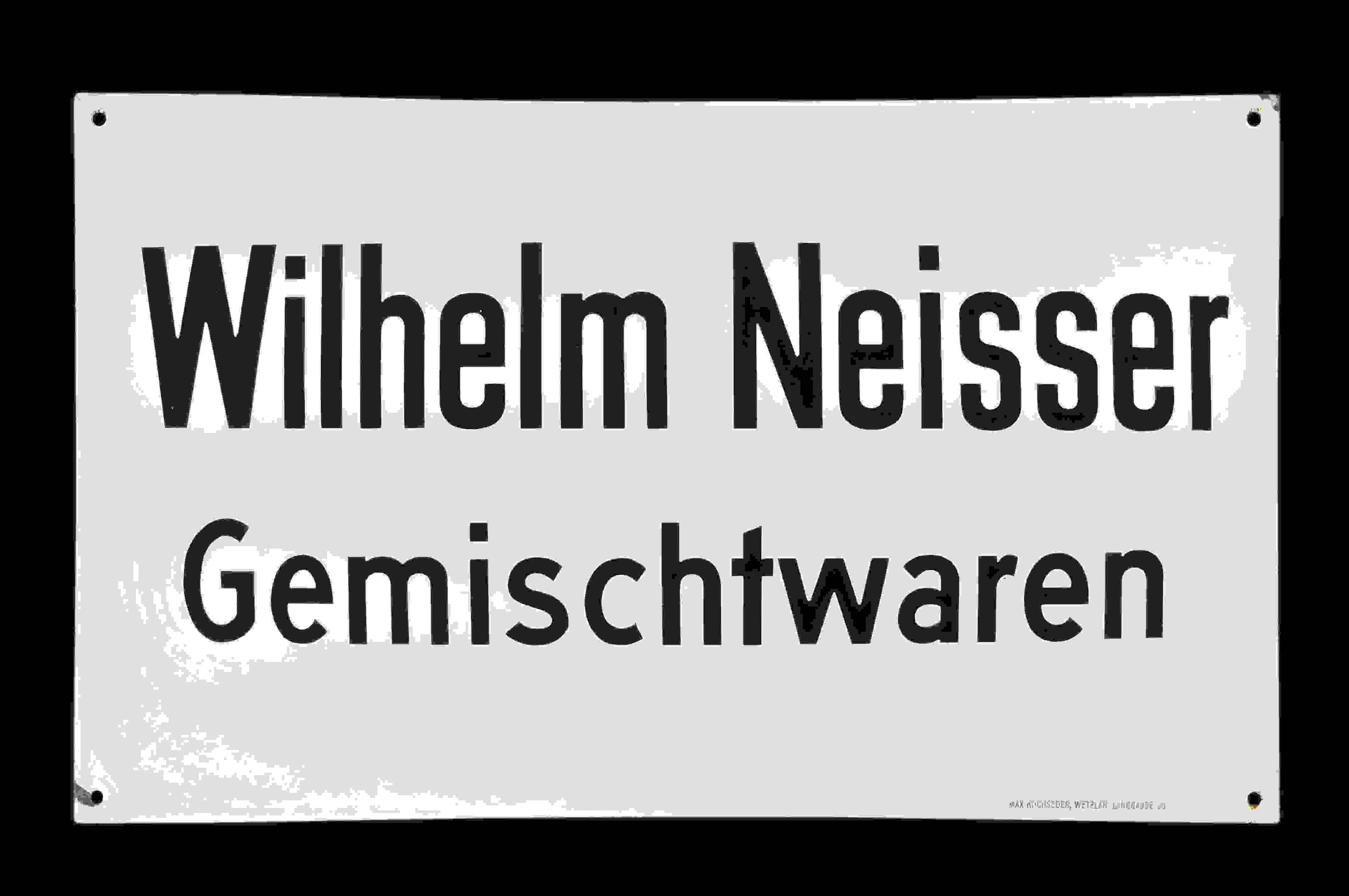Gemischtwaren Wilhelm Neisser 