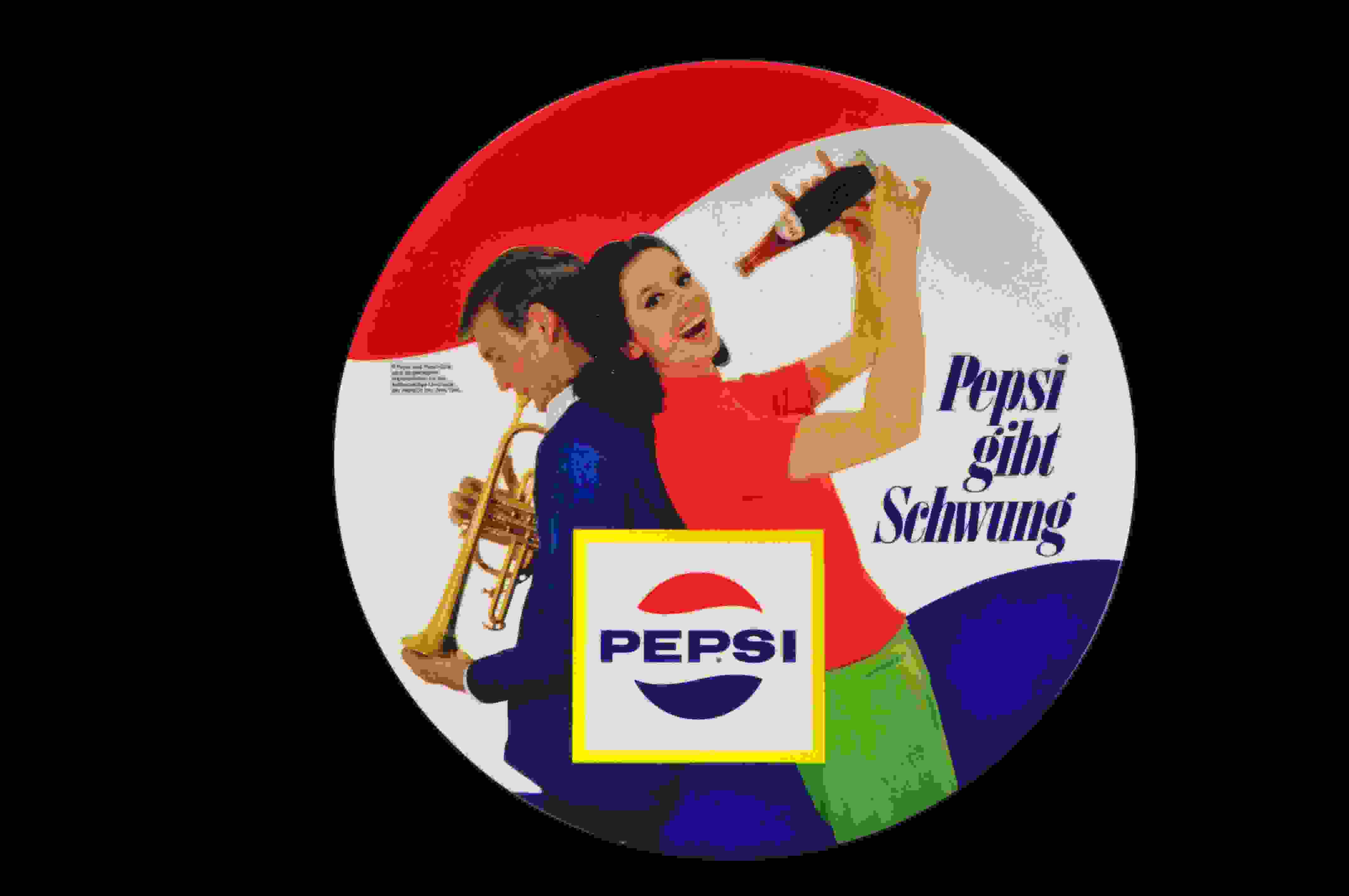 Pepsi gibt Schwung Wandteller 