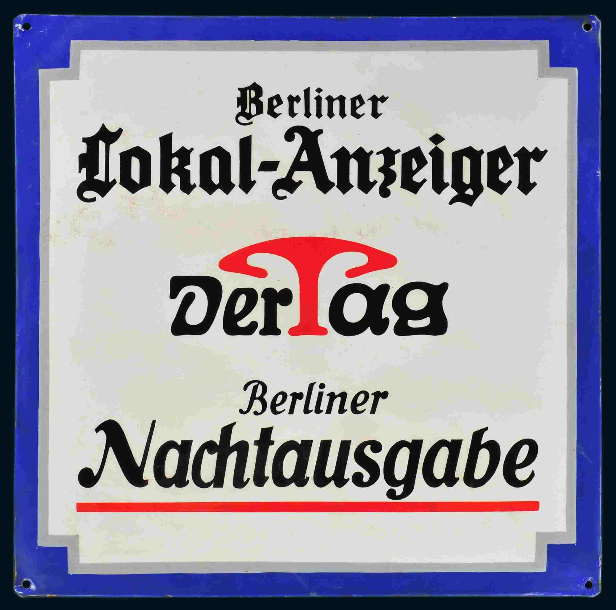 Berliner Lokal-Anzeiger Der Tag 