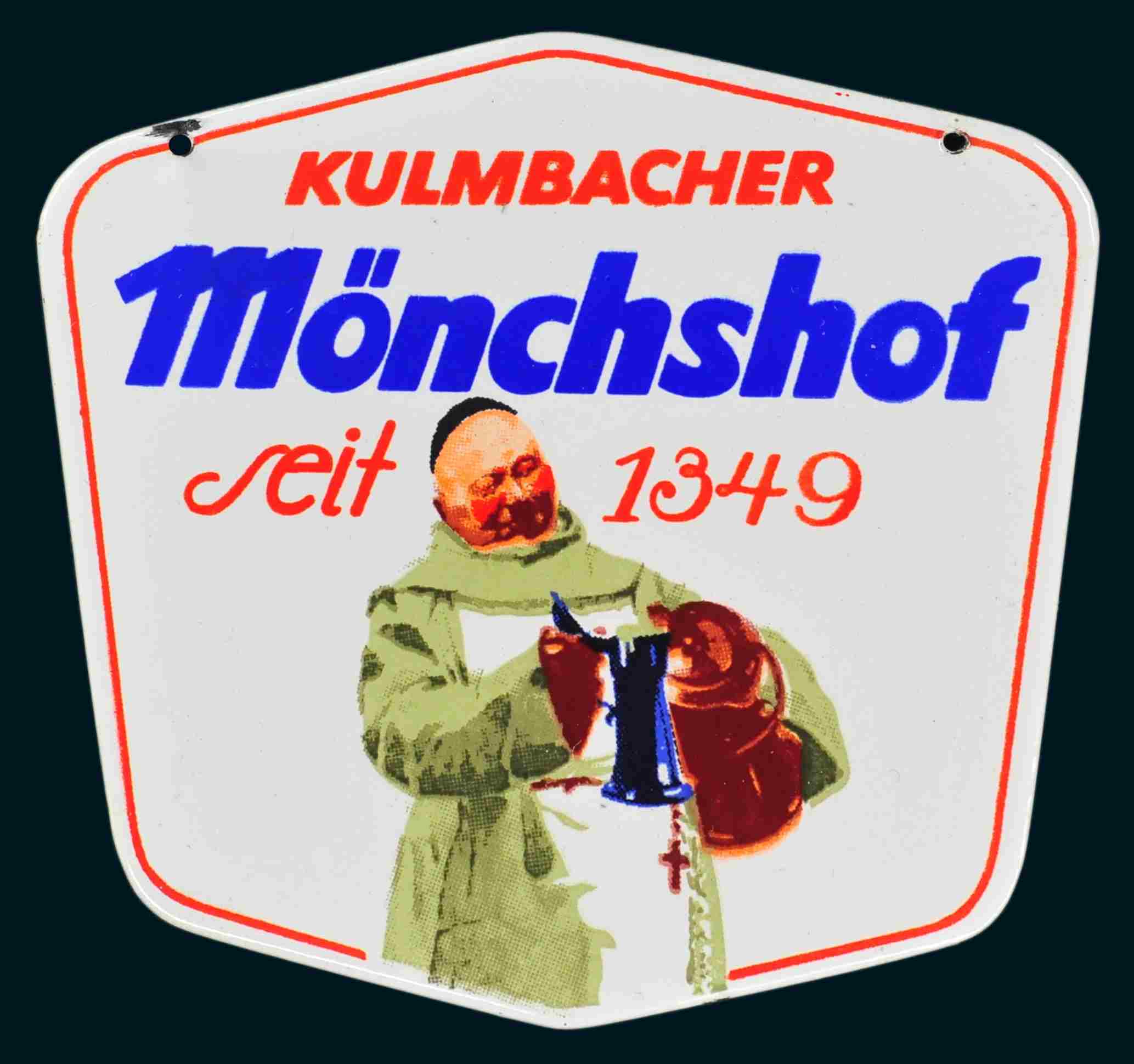 Mönchshof Zapfhahnschild 