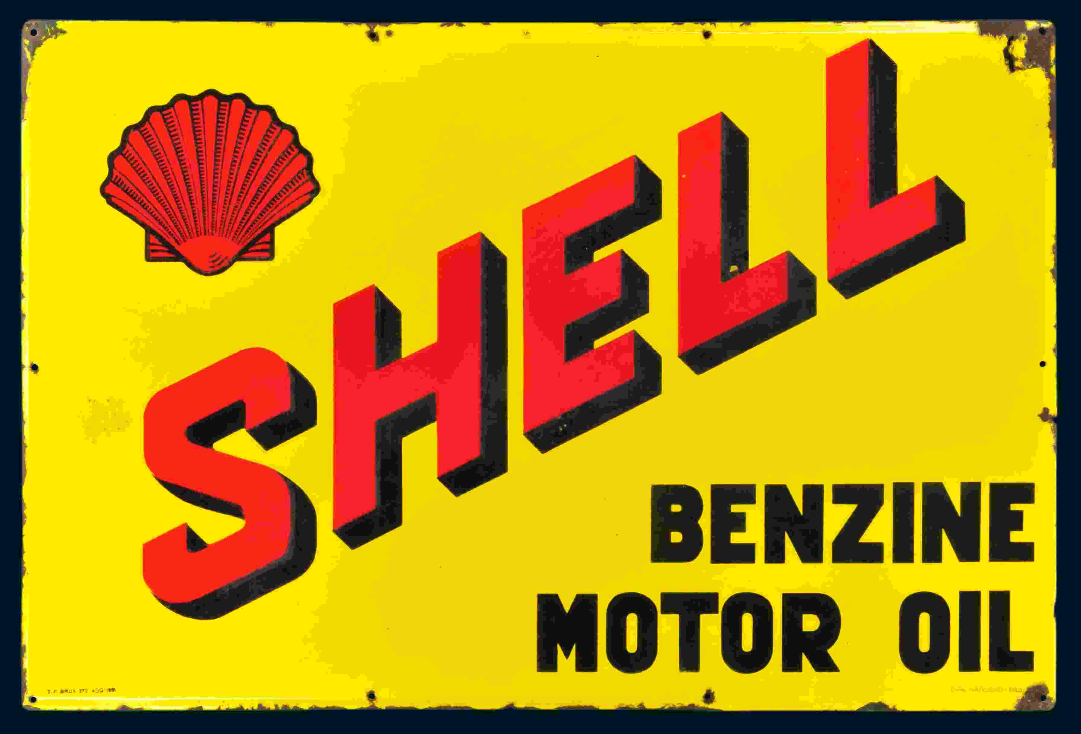 Shell Benzine Motor Oil 