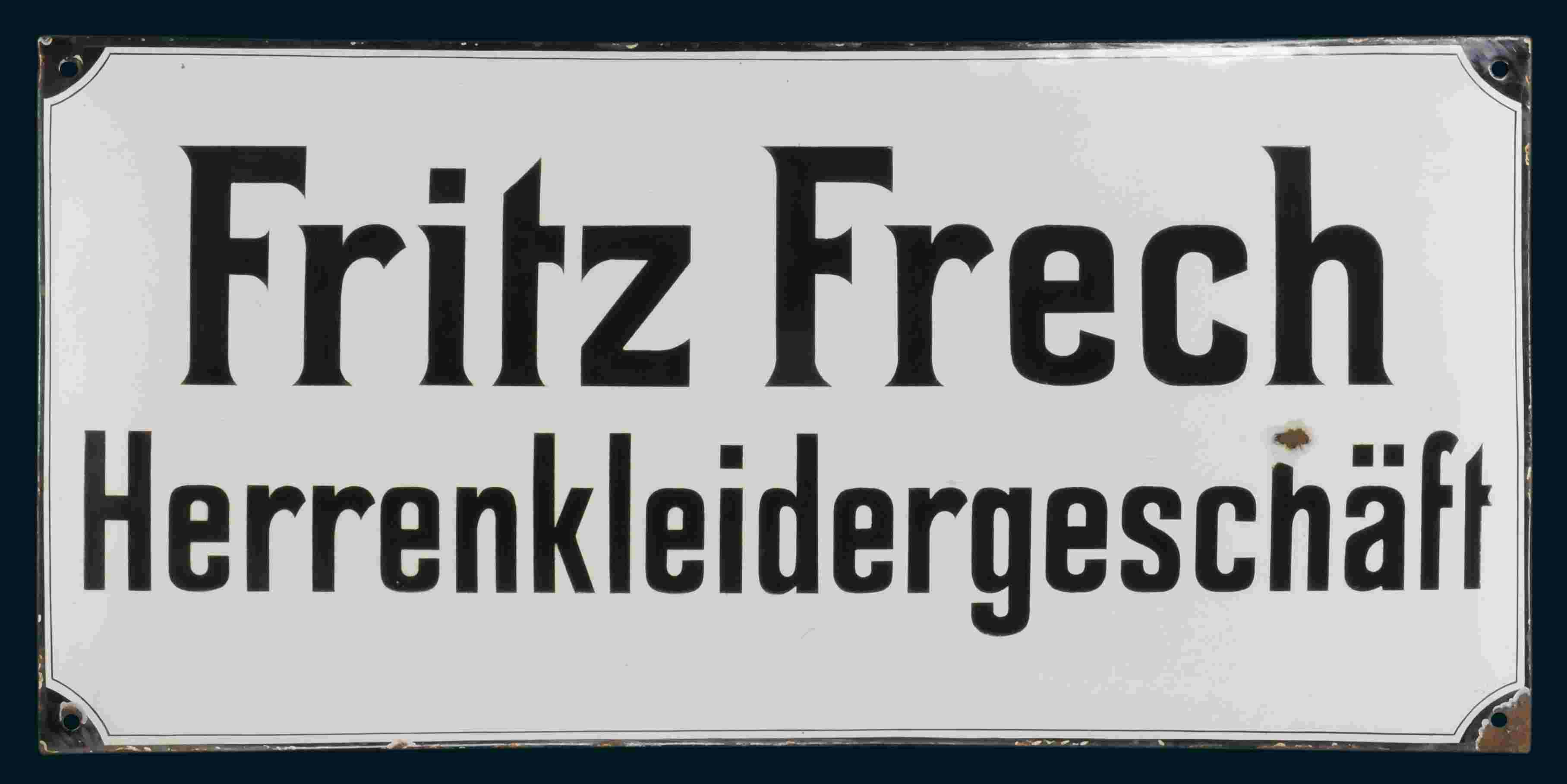 Fritz Frech Herrenkleidergeschäft 