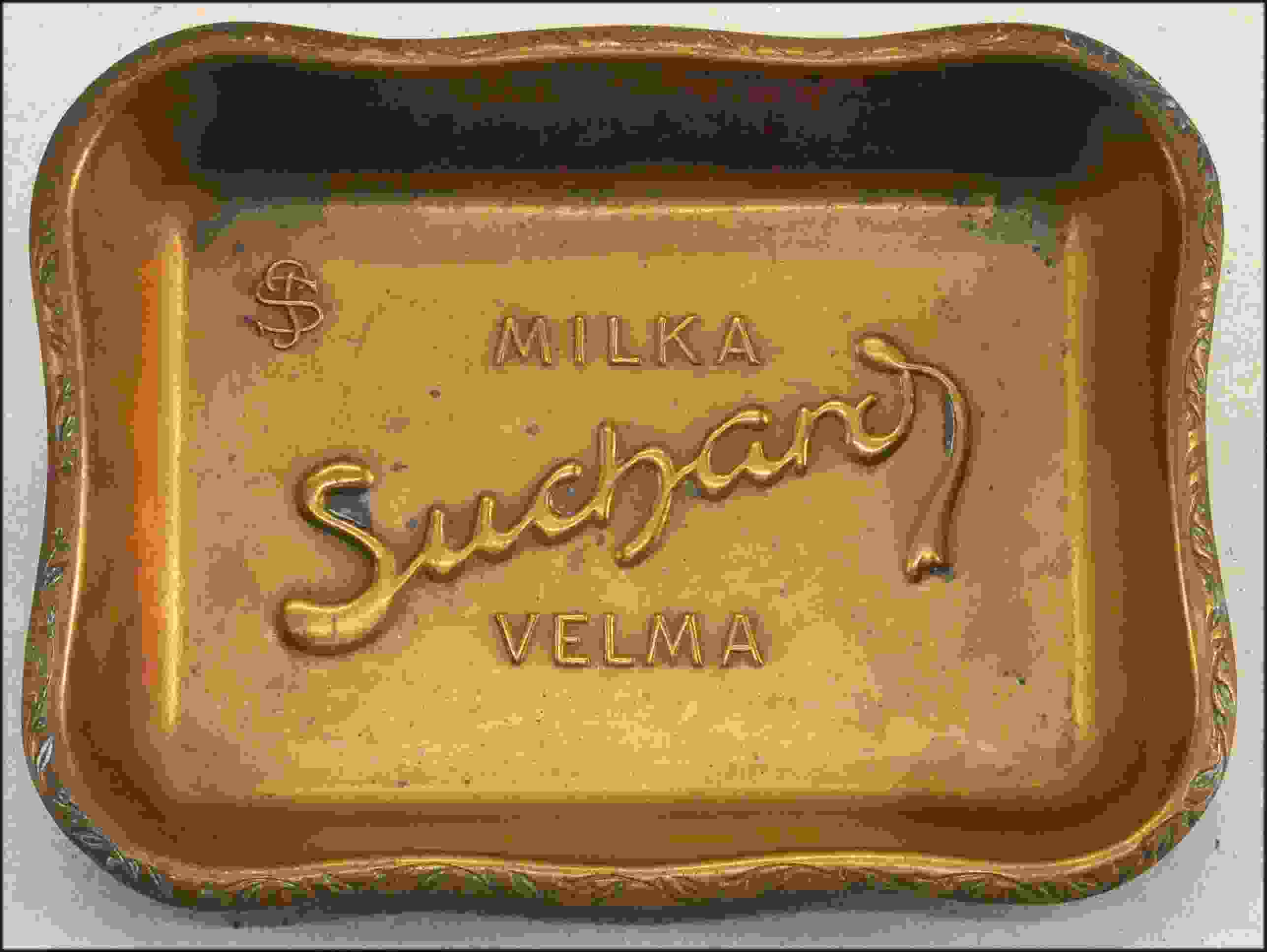 Suchard Milka Velma Messingschälchen 