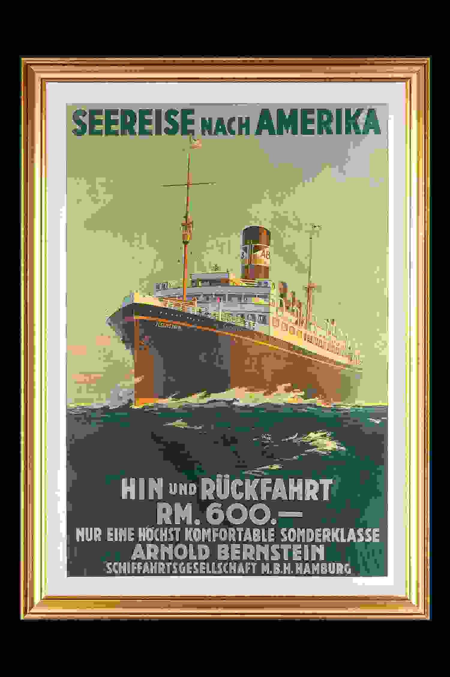 AB Arnold Bernstein Seereise nach Amerika 