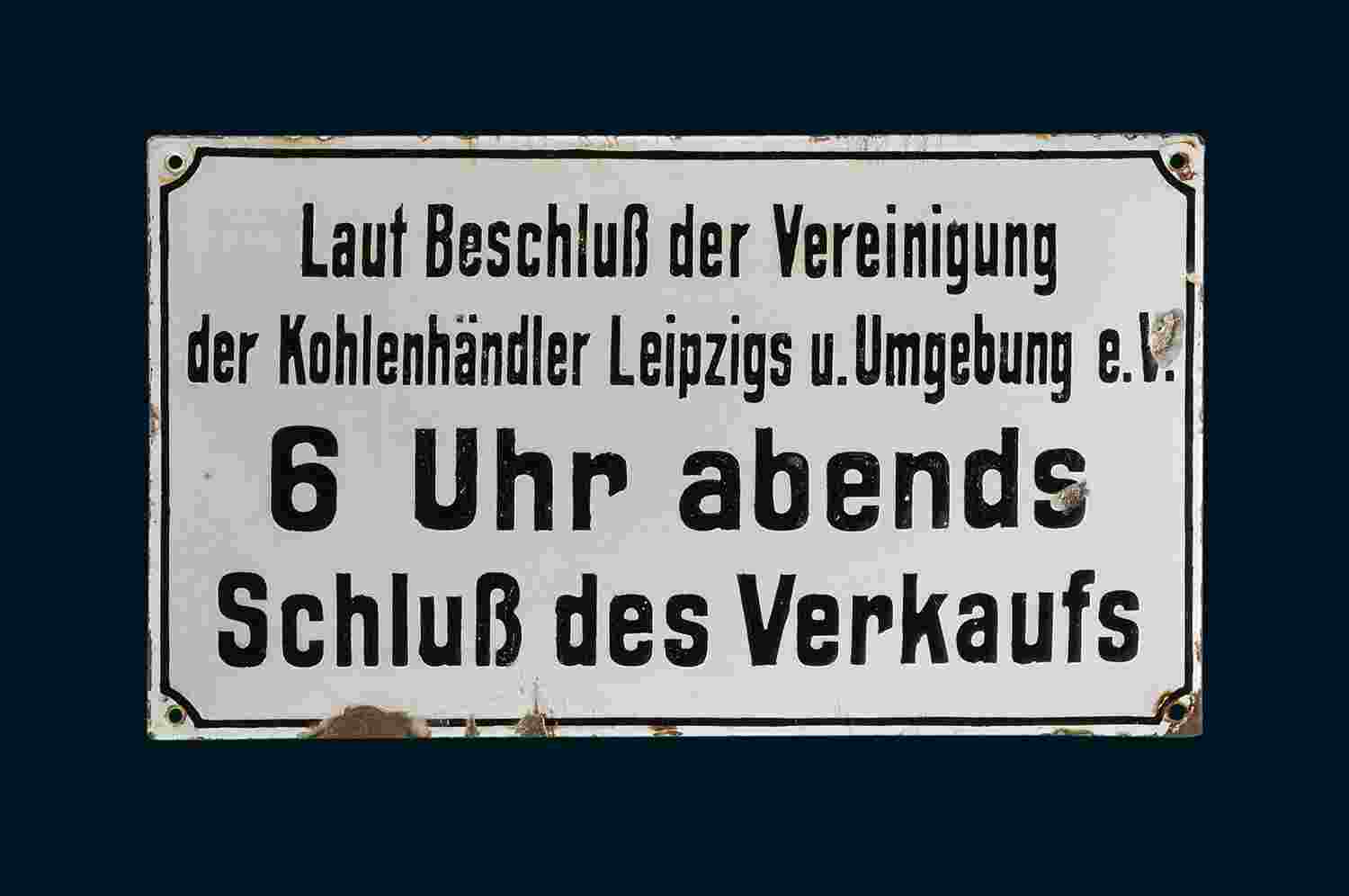 Kohlenhändler 6 Uhr abends… 