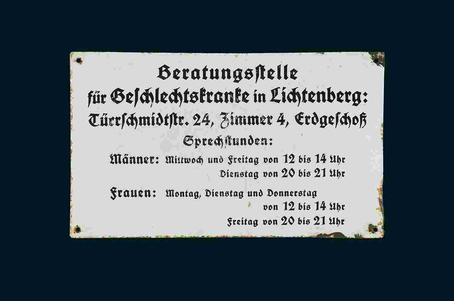 Beratungsstelle für Geschlechtskranke 