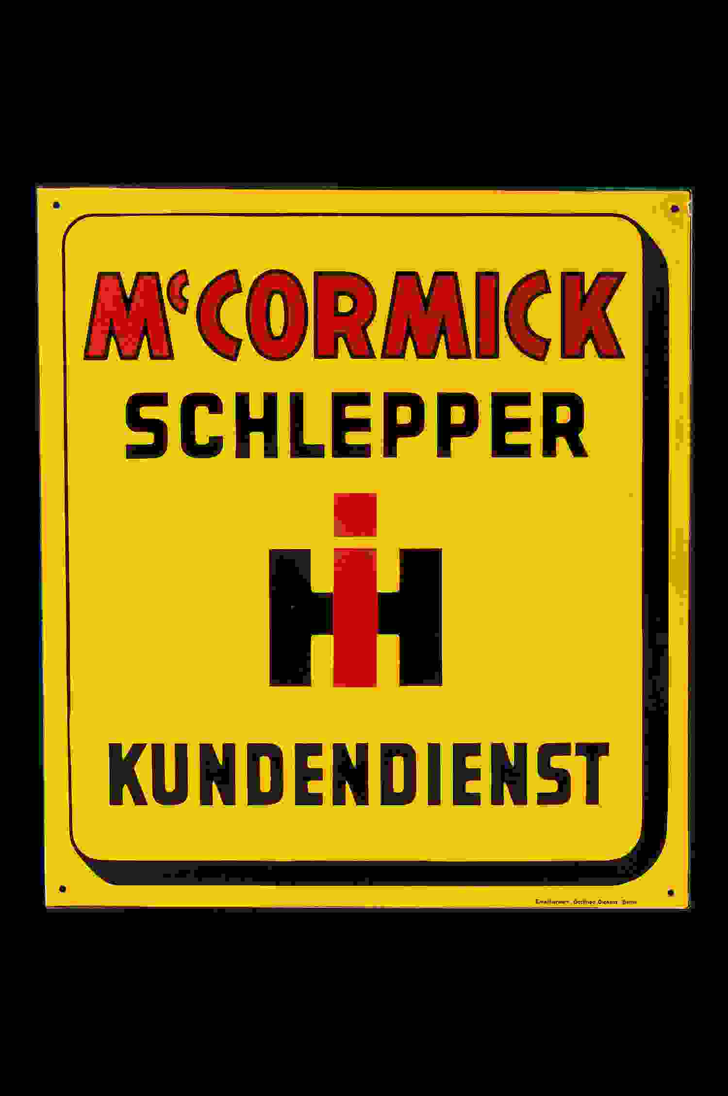 iH International Harvester McCormick Kundendienst 