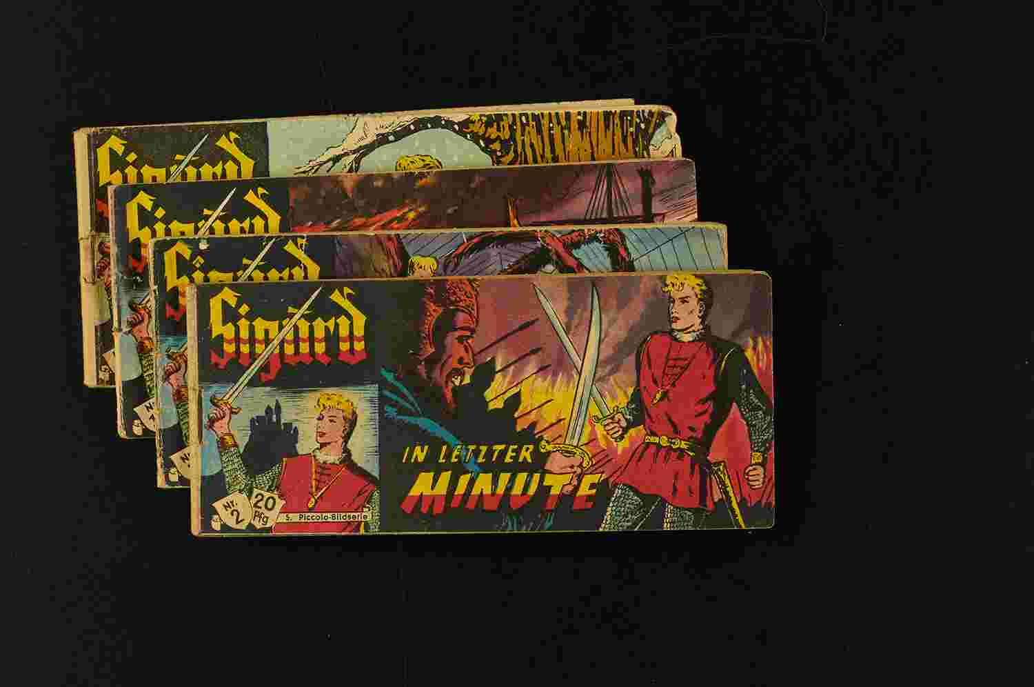 Sigurd Picc. 20 Pf. Konvolut 4 Stk. 