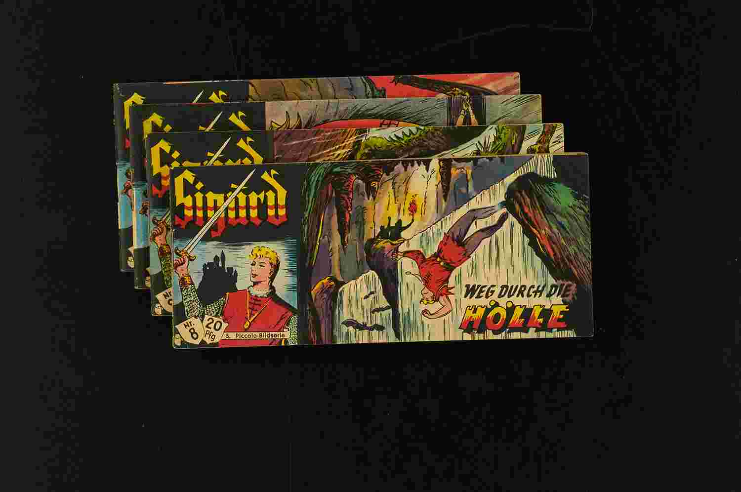 Sigurd Picc. 20 Pf. Konvolut 4 Stk. 