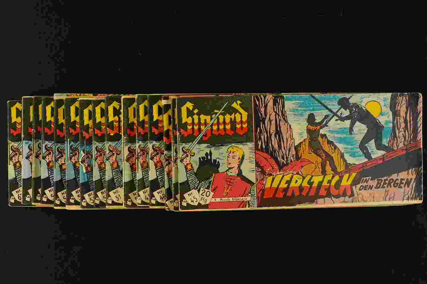 Sigurd Picc. 20 Pf. Konvolut 16 Stk. 