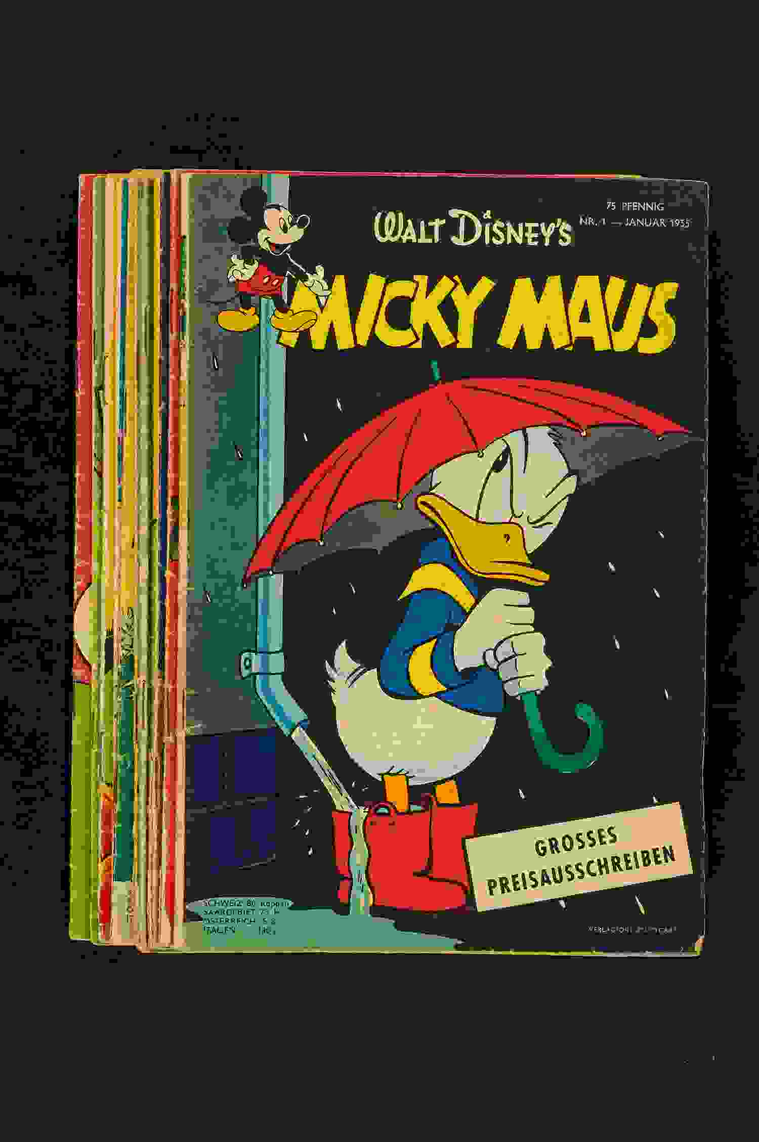 Micky Maus 1955 Konvolut 10 Hefte 