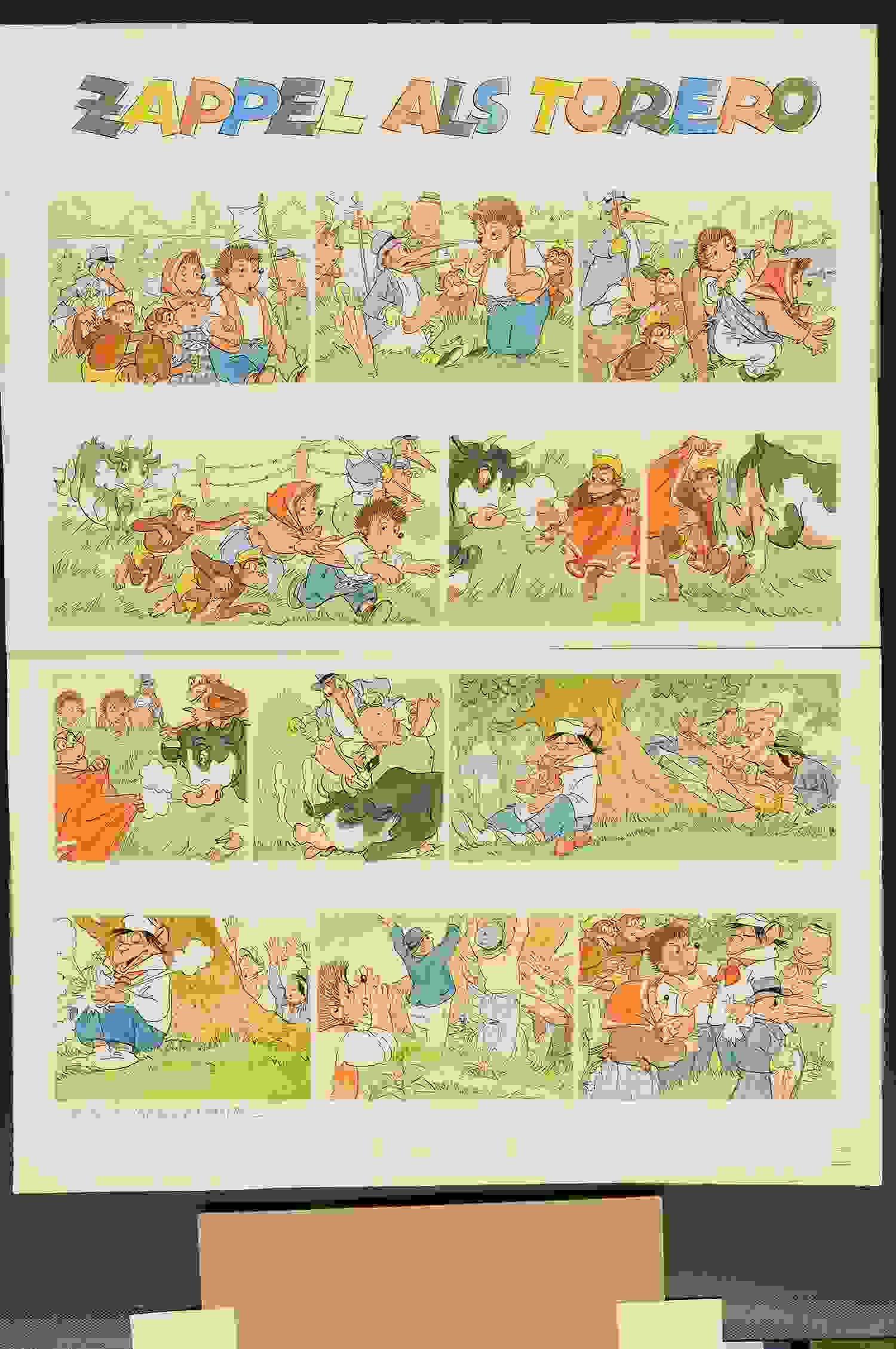 Mecki Original Zeichnung aus Hörzu  