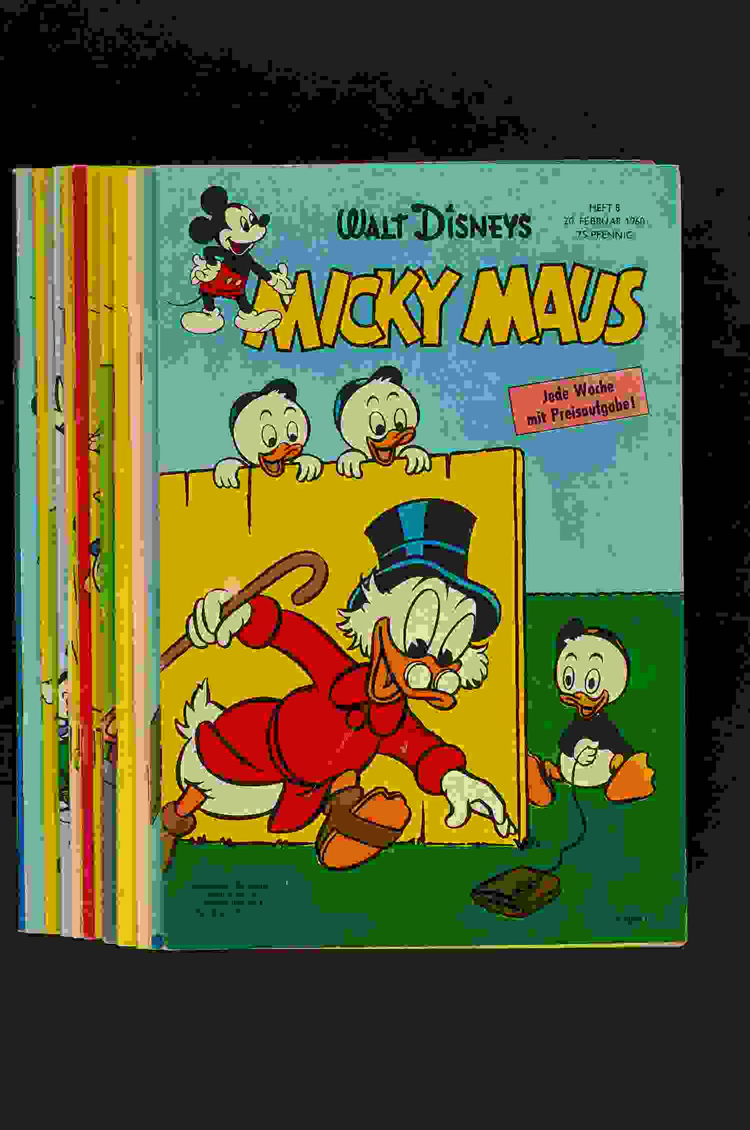 Micky Maus Konv. 15 Hefte 1960/1962 