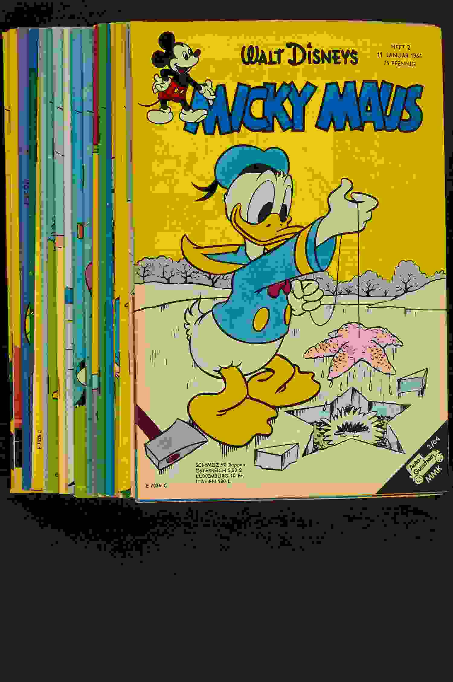 Micky Maus Konv. 21 Hefte 1964 