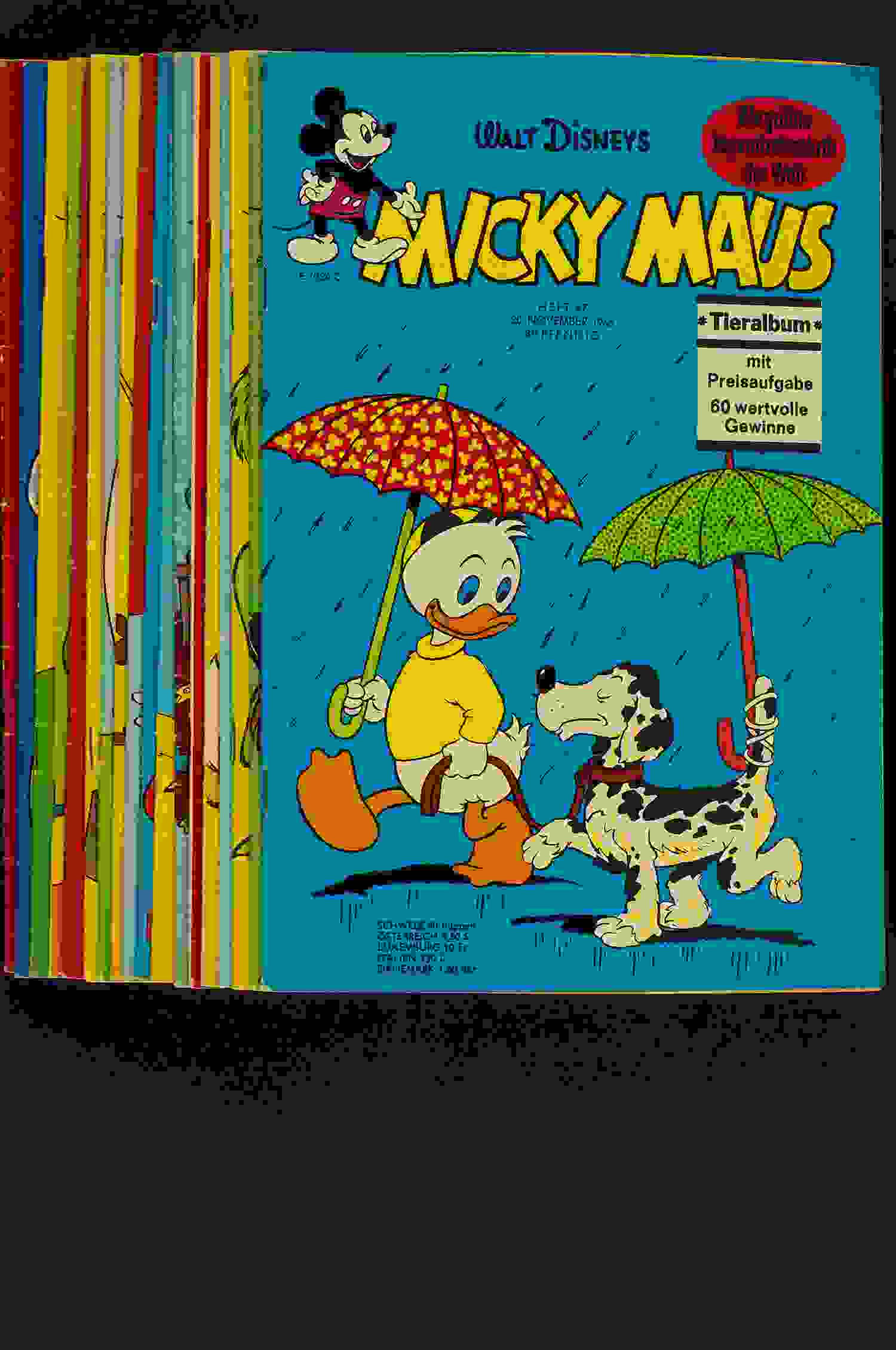 Micky Maus Konv. 18 Hefte 1965 
