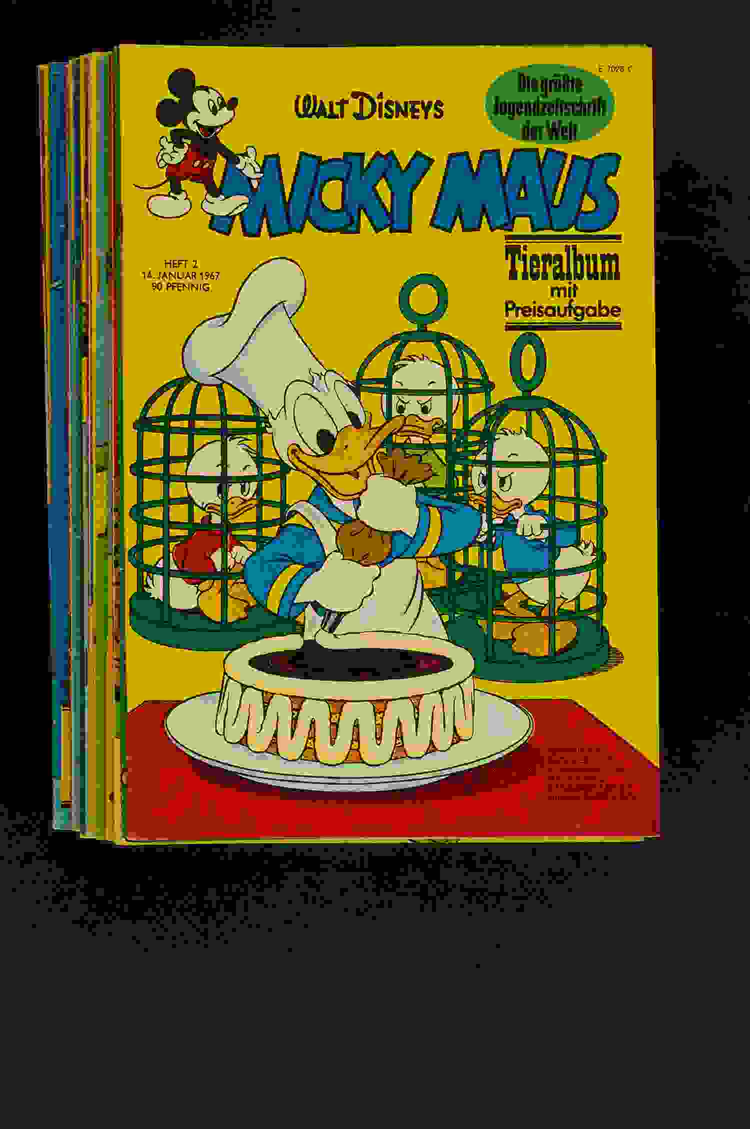 Micky Maus Konv. 22 Hefte 1967 