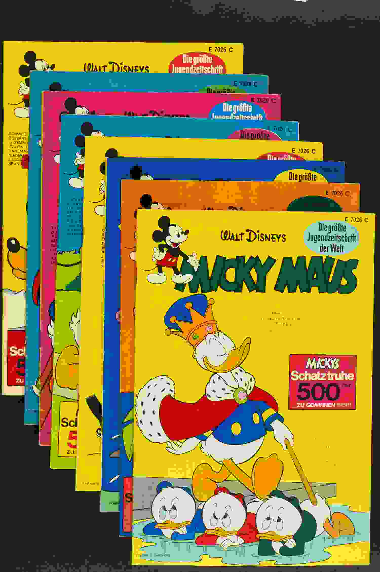 Micky Maus Konv. 8 Hefte 1969 