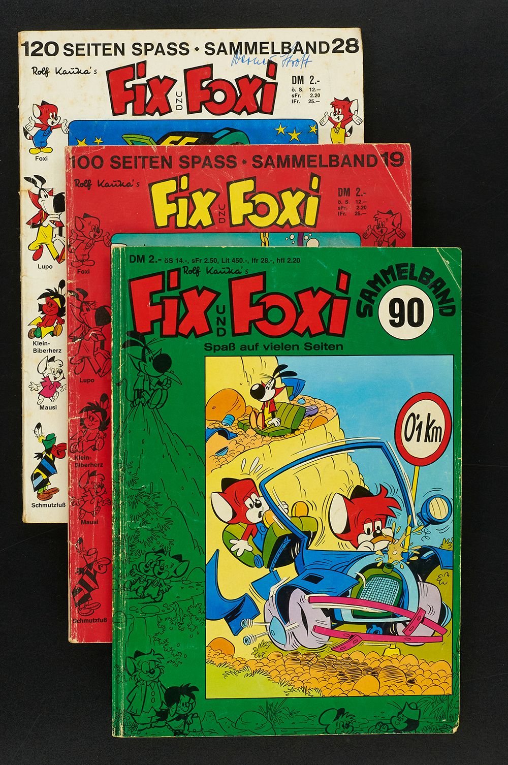 Fix u.Foxi Konv. 3 nummerierte SB. 