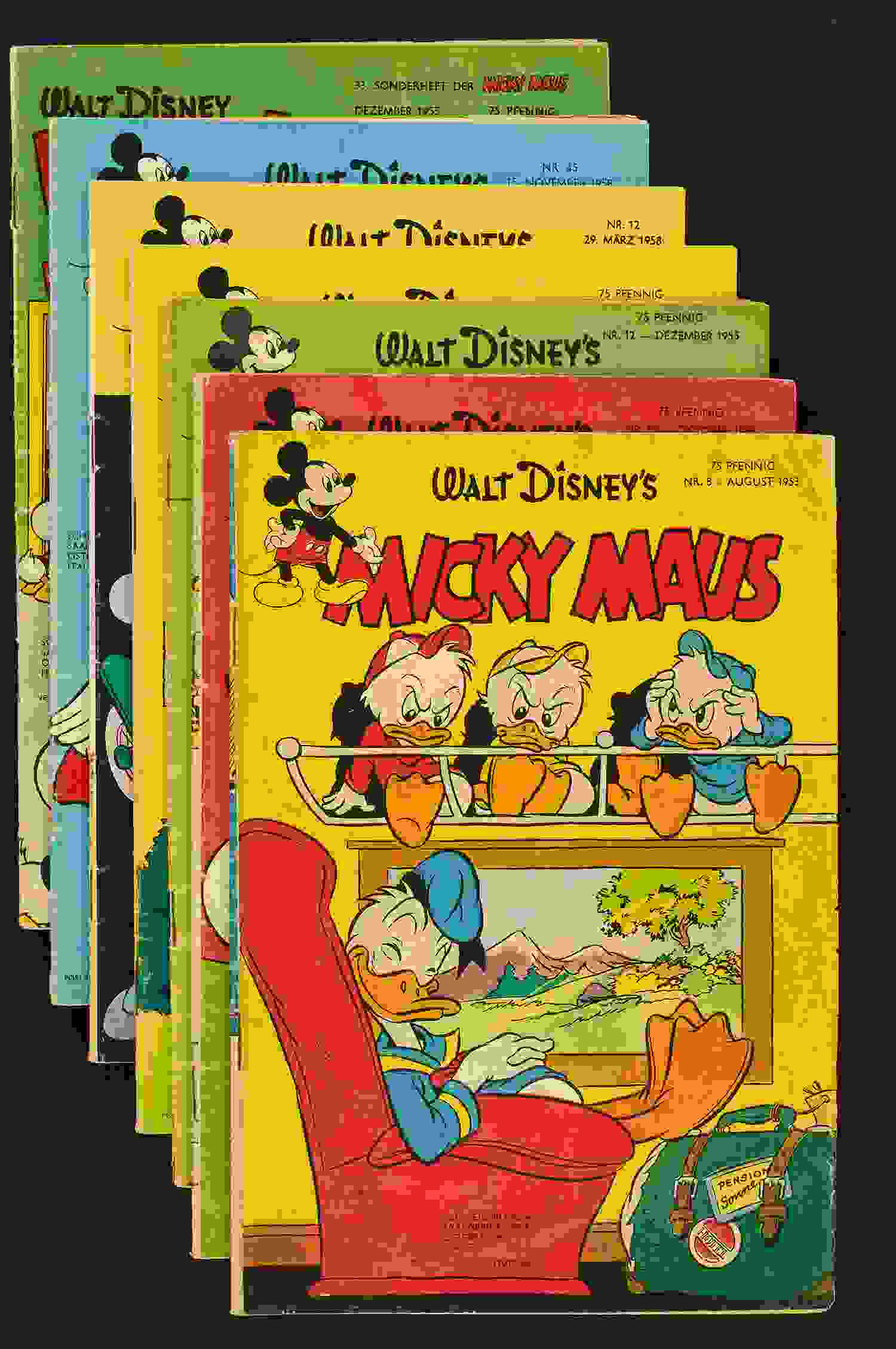 Micky Maus Konv. 50er Jahre 7 Stk. 