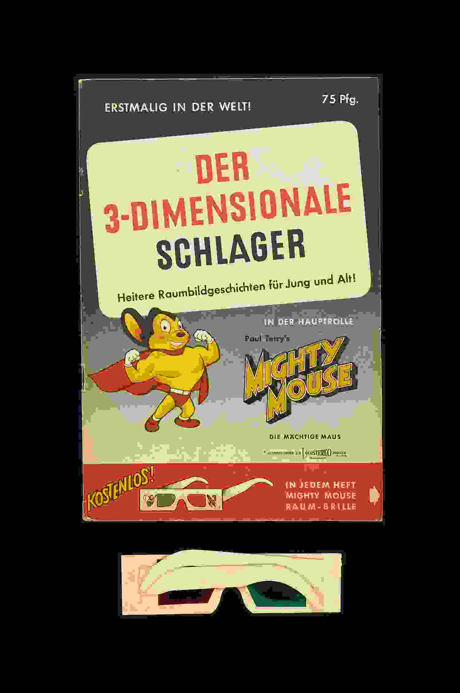 3-D Bilderheft Nr. 1 Mighty Mouse 